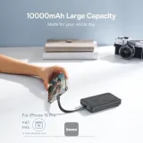 Baseus 10000mAh Magnetic Mini Wireless Fast Charge Power Bank 30W with Built-In Type-C Cable – image 4