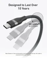 Anker USB-C to USB-C Cable 240W Upcycled-Braided (A82E2) – image 3