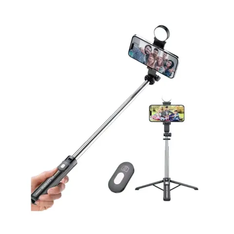 PLOKAMA LIVE-K7 Selfie Stick with Tripod & Wireless Remote