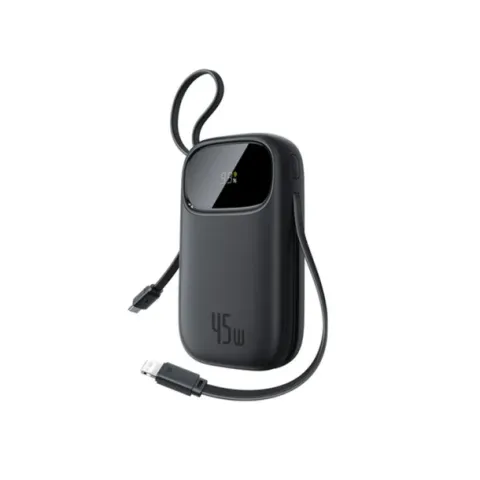 Baseus QPow 3 Digital Display Fast Charging Power Bank 45W 20000mAh Built-in USB-C Lightning Cable